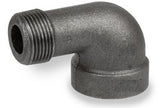 90° BLACK MALLEABLE IRON STREET ELBOW, UL/FM Listed