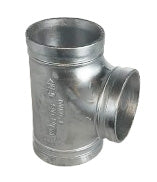 EQUAL TEE SHORT, Galvanized, Sizes 1"-8", UL/FM Listed