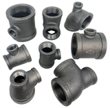 BLACK IRON REDUCING TEE, UL/FM Listed