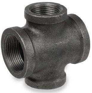 BLACK MALLEABLE IRON REDUCING CROSS, UL/FM Listed - NASCO Supply LLC