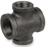 BLACK MALLEABLE IRON REDUCING CROSS, UL/FM Listed - NASCO Supply LLC