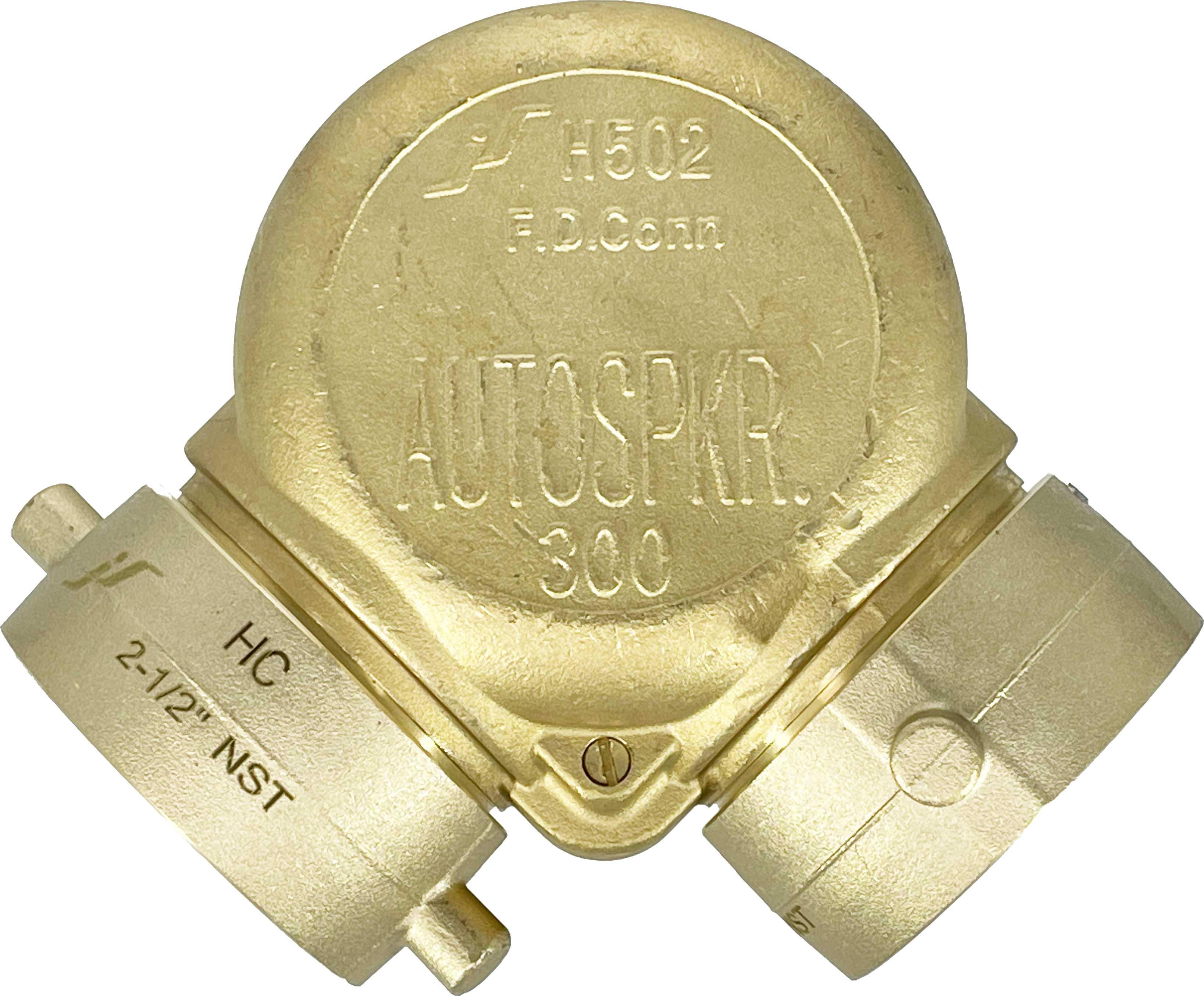 BRASS FIRE DEPARTMENT CONNECTION, Angled Body, FM/UL - NASCO Supply LLC
