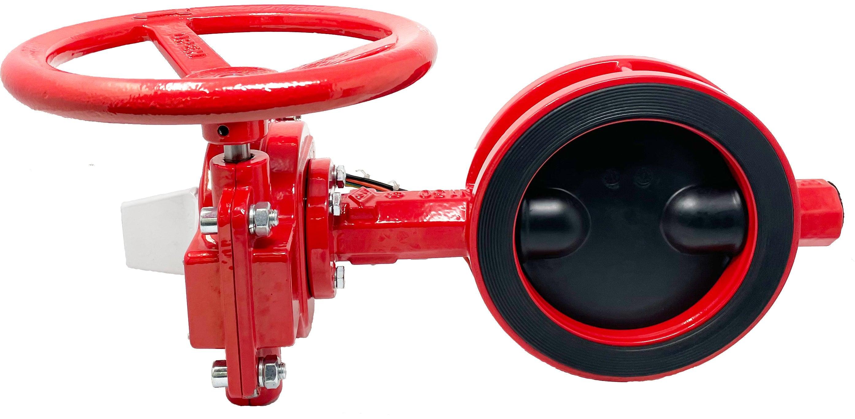WAFER BUTTERFLY VALVE WITH TAMPER SWITCH, normally CLOSED, UL/FM - NASCO Supply LLC