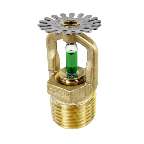 1/2" PENDENT SPRINKLER, Standard Reaction, Brass, (Date Code: 2023), UL/FM Listed