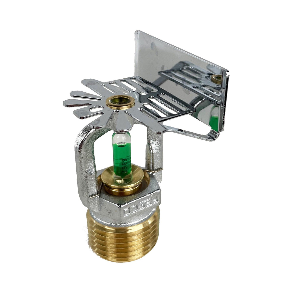 Sidewall fire sprinkler head for walls