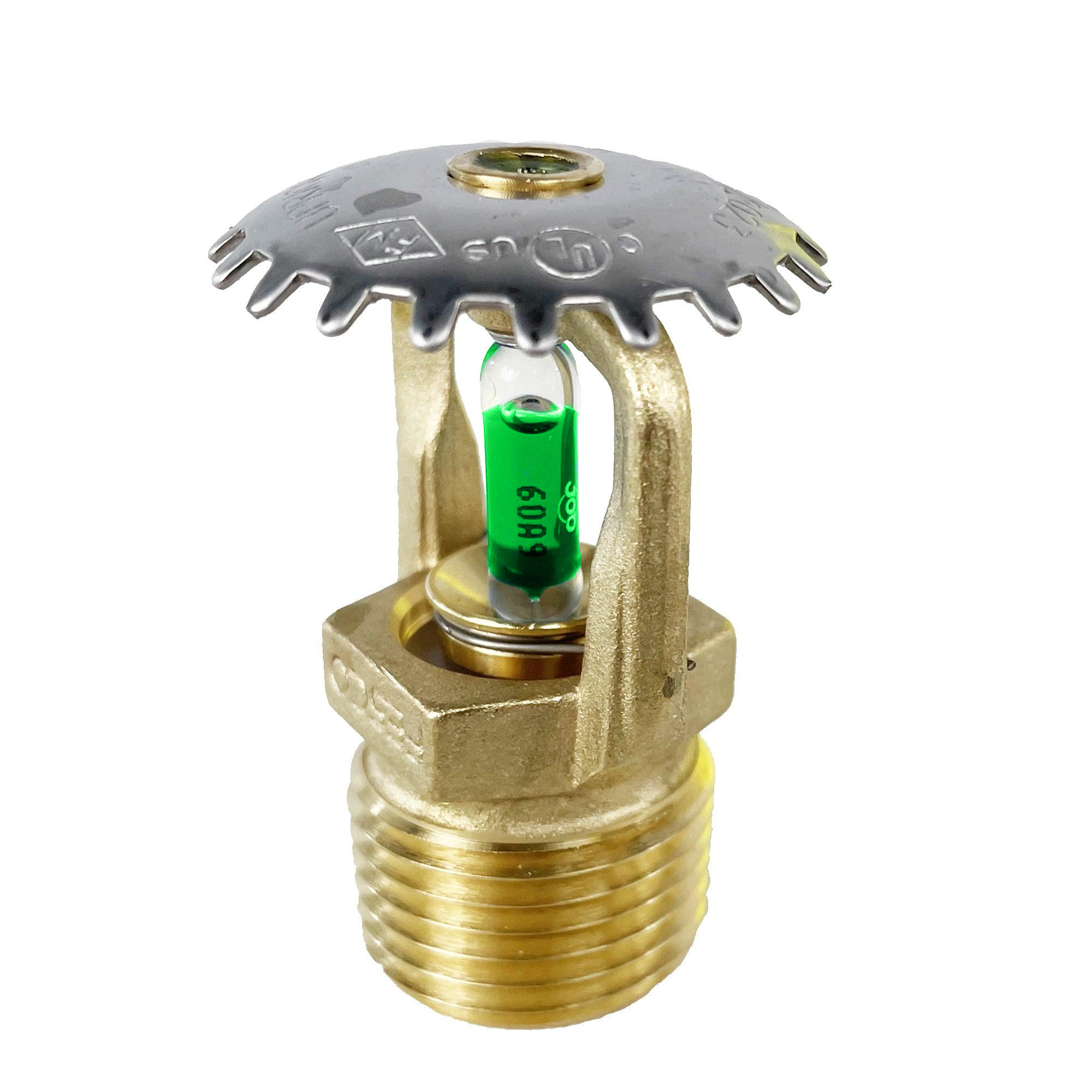 1/2" UPRIGHT SPRINKLER, Standard Reaction, Brass, (Date Code: 2023), UL/FM Listed
