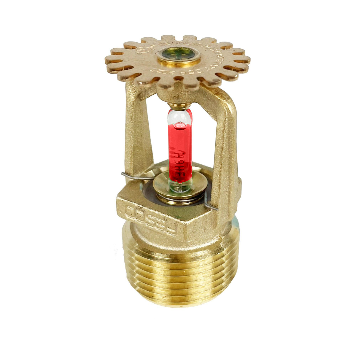 3/4" PENDENT SPRINKLER, Standard Reaction, Brass, (Date Code: 2023), UL Listed