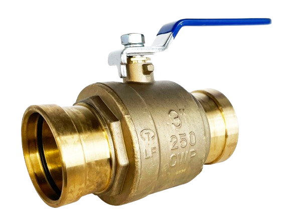 BALL VALVE PRESS-FIT, NO LEAD BRASS