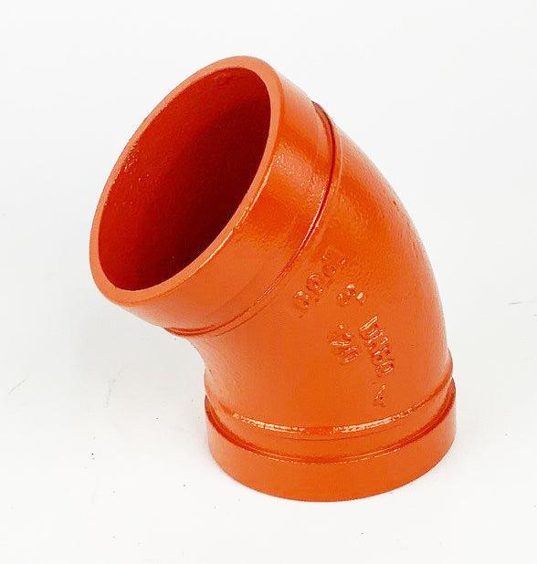 45° ELBOW Sizes 1-1/4’’-6’’ UL/FM Listed - 2’’ - Fire Sprinkler Systems