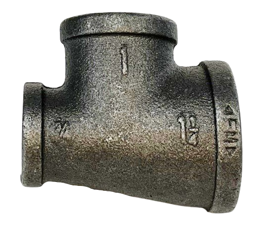BLACK IRON REDUCING TEE, UL/FM Listed