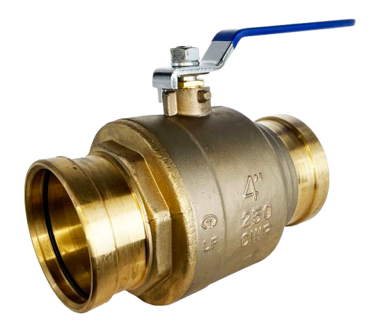 BALL VALVE PRESS-FIT, NO LEAD BRASS