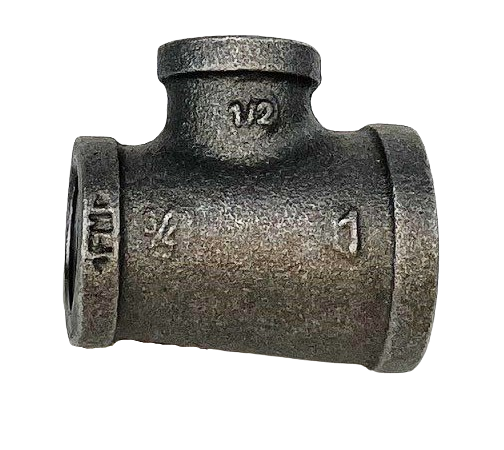 BLACK IRON REDUCING TEE, UL/FM Listed