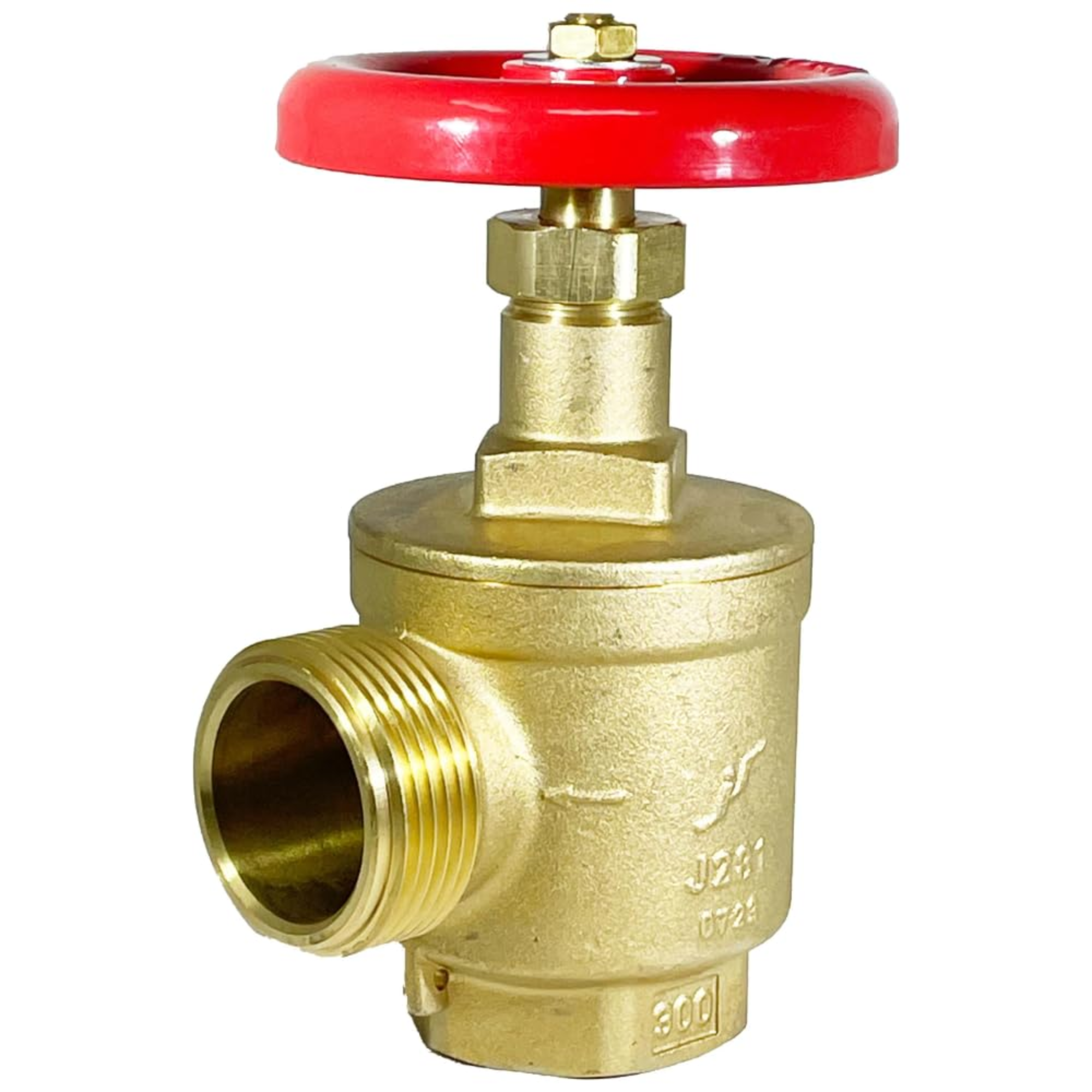 ANGLE HOSE VALVE, 2-1/2" Male NST X 2-1/2" Female NPT Threads, UL/FM