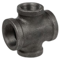 BLACK MALLEABLE IRON REDUCING CROSS, UL/FM Listed