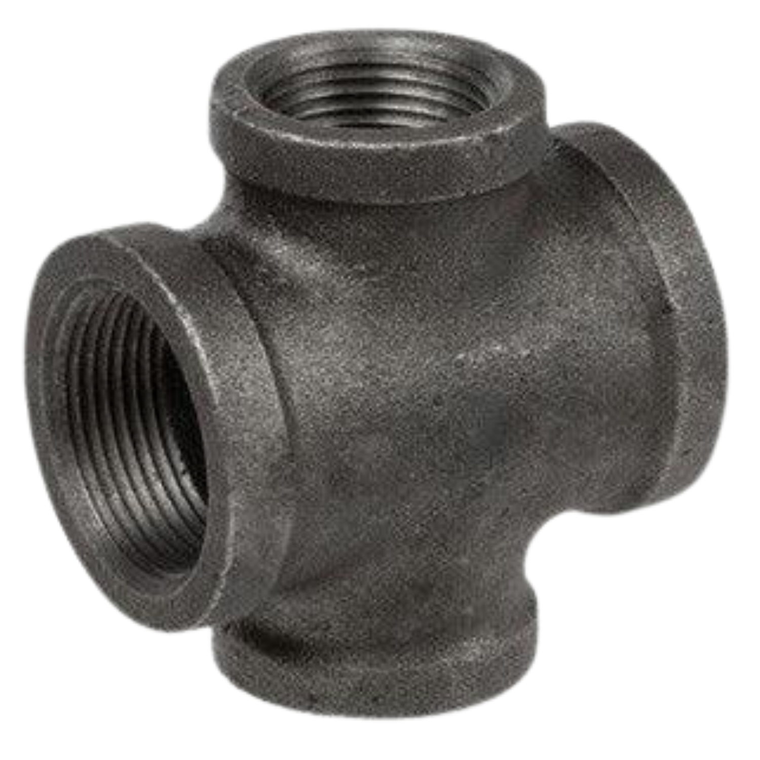 BLACK MALLEABLE IRON REDUCING CROSS, UL/FM Listed