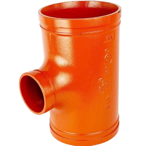 GROOVED REDUCING TEE, Sizes 2"X1"-8"X6", UL/FM Listed