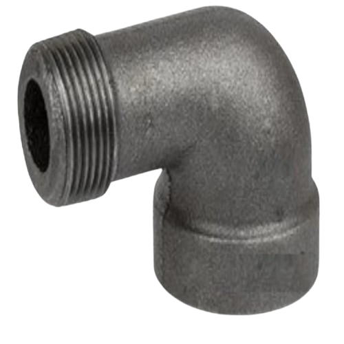 90° BLACK MALLEABLE IRON STREET ELBOW, UL/FM Listed