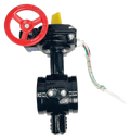 WEFLO BUTTERFLY VALVE WITH TAMPER SWITCH, GxG, normally OPEN, UL/FM