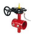 WEFLO F1033-300, Butterfly Valve, Groove x Groove, UL/FM Listed.