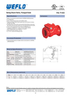 WEFLO F1322-350 Flanged Swing Check Valve UL/FM 350 PSI