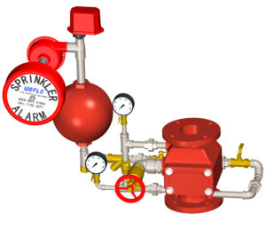 WEFLO F1511-300 ALARM CHECK VALVE, UL/FM Listed