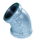 45° GALVANIZED ELBOW, UL/FM Listed