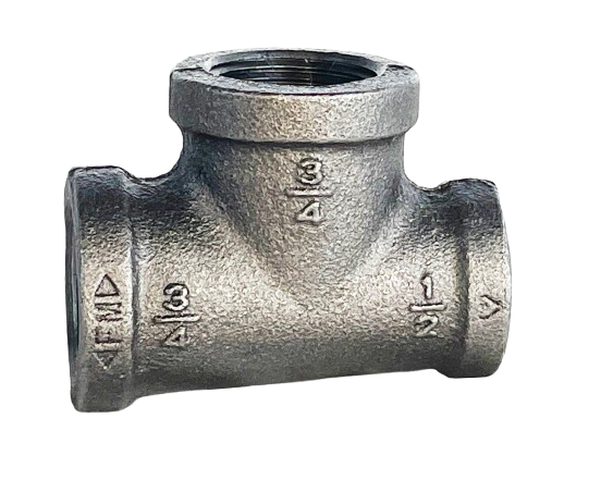 BLACK IRON REDUCING TEE, UL/FM Listed