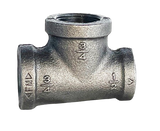 BLACK MALLEABLE IRON REDUCING TEE, UL/FM Listed