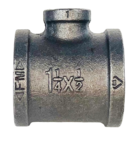 BLACK IRON REDUCING TEE, UL/FM Listed