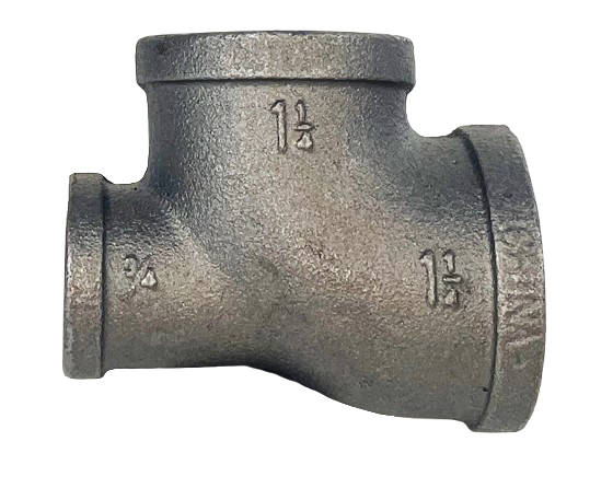 BLACK IRON REDUCING TEE, UL/FM Listed