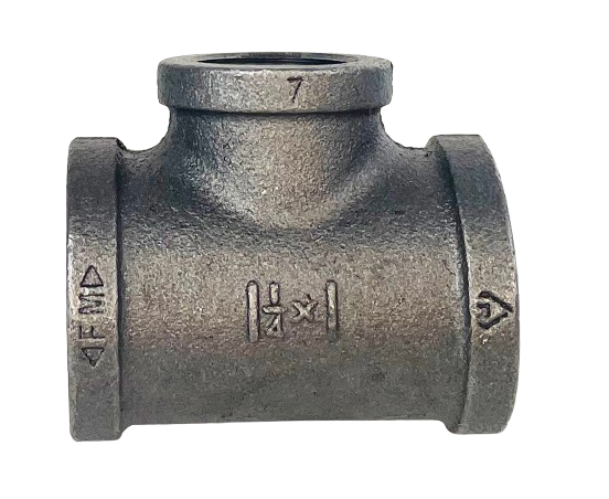 BLACK IRON REDUCING TEE, UL/FM Listed