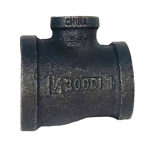 BLACK IRON REDUCING TEE, UL/FM Listed