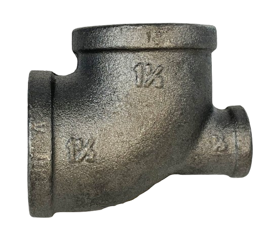 BLACK IRON REDUCING TEE, UL/FM Listed