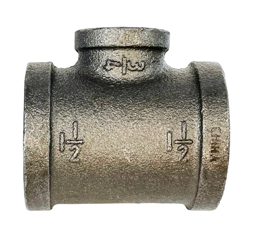 BLACK IRON REDUCING TEE, UL/FM Listed