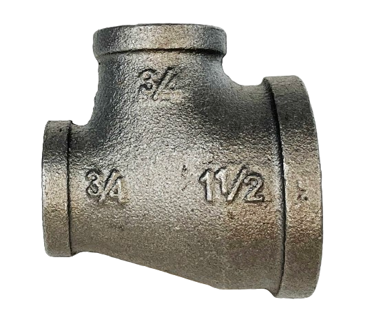 BLACK IRON REDUCING TEE, UL/FM Listed
