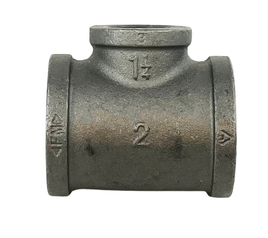 BLACK IRON REDUCING TEE, UL/FM Listed