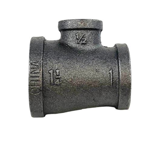 BLACK IRON REDUCING TEE, UL/FM Listed