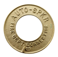2-1/2"" ROUND WALL PLATE "AUTO SPKR FIRE DEPT CONNECTION"