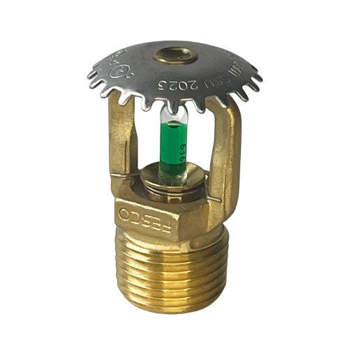 1/2" UPRIGHT SPRINKLER, Standard Reaction, Brass, (Date Code: 2023), UL/FM Listed