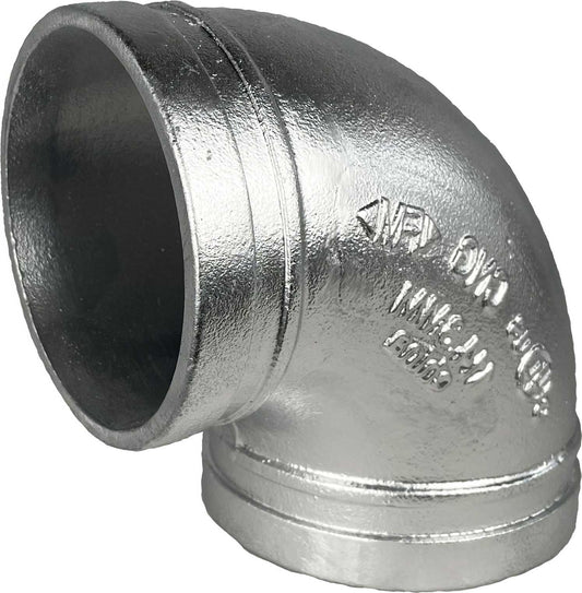 90° SHORT RADIUS ELBOW, Galvanized, Sizes 1"-8", UL/FM Listed