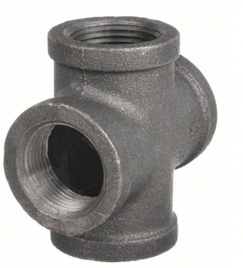 BLACK MALLEABLE IRON CROSS UL/FM Listed - 1’’ - Plumbing Fittings