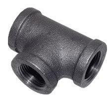 BLACK MALLEABLE IRON EQUAL TEE, UL/FM Listed - NASCO Supply LLC