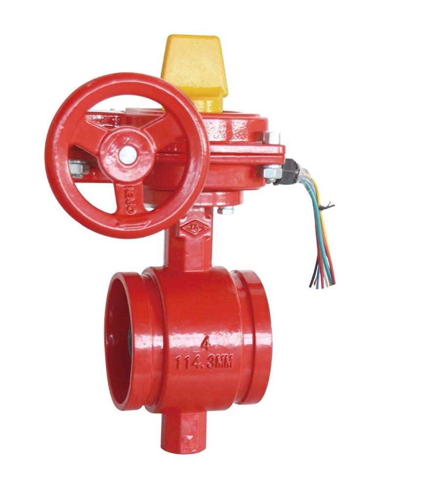 GROOVED BUTTERFLY VALVE WITH TAMPER SWITCH, normally OPEN, UL/FM - NASCO Supply LLC