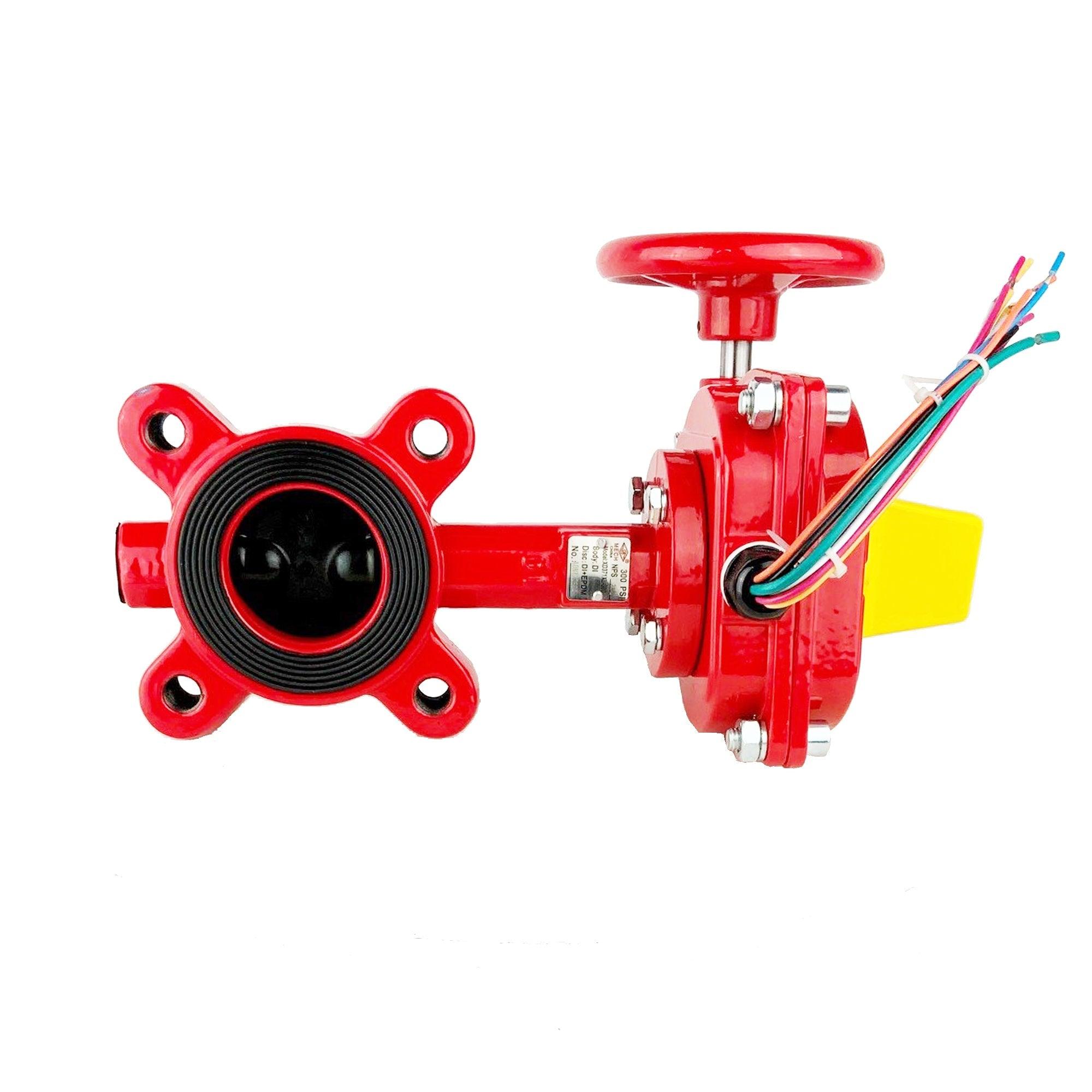 LUGGED WAFER BUTTERFLY VALVE WITH TAMPER SWITCH, normally OPEN, UL/FM - NASCO Supply LLC